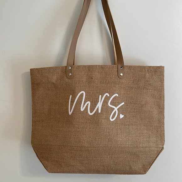 Mrs. Canvas tote / beach bag - Picture 1 of 8